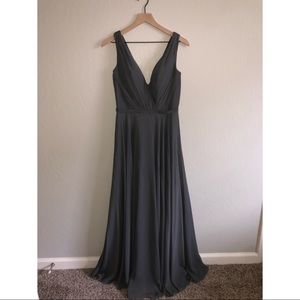 JJ House Steel Grey Bridesmaids Dress